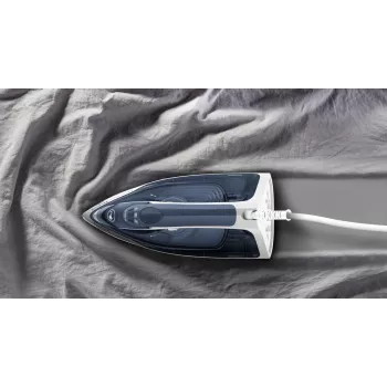 Tefal Express Steam FV2837 sausā un tvaika gludeklis ar Cerilium zoli 2400 W, zils, pelēks, balts