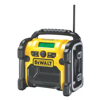 DEWALT DCR020-QW Bezvadu Li-Ion DAB+/FM kompaktais radio - tikai instruments