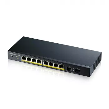 Zyxel GS1900-10HP Pārvaldāms L2 Gigabit Ethernet (10/100/1000) PoE slēdzis, melns