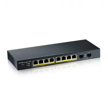 Zyxel GS1900-10HP Pārvaldāms L2 Gigabit Ethernet (10/100/1000) PoE slēdzis, melns