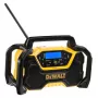 Pārnēsājamais radio DeWALT DCR029-QW DAB FM, maiņstrāvas/līdzstrāvas barošana, Bluetooth, USB uzlāde, displejs, melns/dzeltens