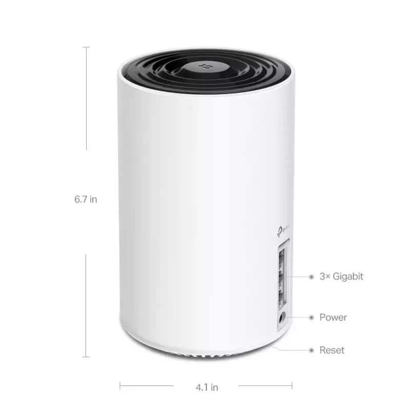 Mesh Wi-Fi 6E sistēma TP-Link Deco XE75 (3 gab.), AXE5400, trīs joslu