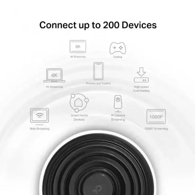 Mesh Wi-Fi 6E sistēma TP-Link Deco XE75 (3 gab.), AXE5400, trīs joslu