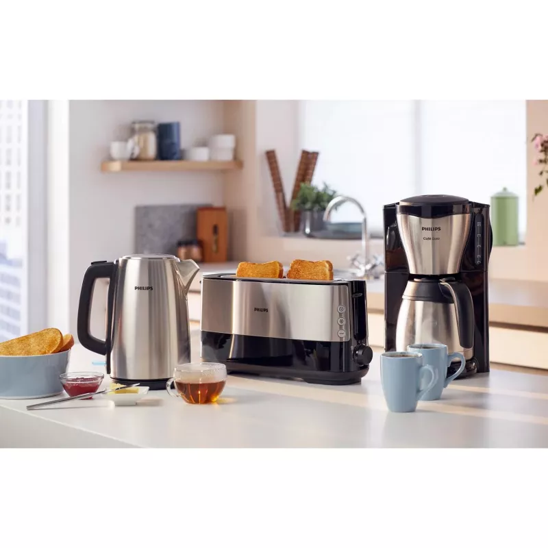Philips Café Gaia HD7548/20 filtra kafijas automāts, 1,2 l, 15 krūzīšu, 1000 W, melns/metāla