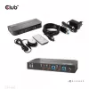 KVM Slēdzis CLUB3D CSV-1382 Divu Portu HDMI 4K 60Hz USB