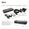 KVM Slēdzis CLUB3D CSV-1382 Divu Portu HDMI 4K 60Hz USB