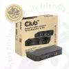 CLUB3D DisplayPort/HDMI KVM Slēdzis Diviem Datoriem 4K 60Hz