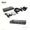 CLUB3D DisplayPort/HDMI KVM Slēdzis Diviem Datoriem 4K 60Hz