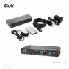 CLUB3D DisplayPort/HDMI KVM Slēdzis Diviem Datoriem 4K 60Hz