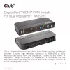 CLUB3D DisplayPort/HDMI KVM Slēdzis Diviem Datoriem 4K 60Hz