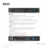 CLUB3D DisplayPort/HDMI KVM Slēdzis Diviem Datoriem 4K 60Hz