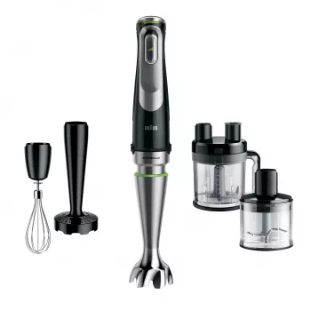 Braun MultiQuick 9 MQ 9195XLI 2 L rokas blenderis 1200 W Melns, Nerūsējošais tērauds