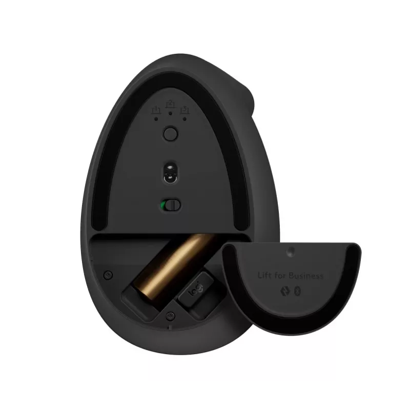 LOGITECH Lift For Business bezvadu pele, vertikāla, labai rokai, grafīts/melns