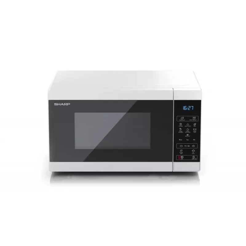 Sharp YC-MS02E-W mikroviļņu krāsns Melns, Balts Solo mikroviļņu krāsns Countertop 20 L 800 W