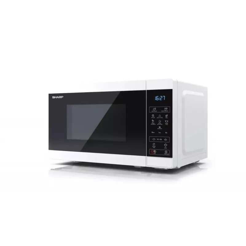 Sharp YC-MS02E-W mikroviļņu krāsns Melns, Balts Solo mikroviļņu krāsns Countertop 20 L 800 W
