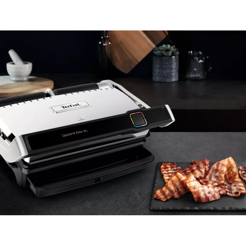 Kontaktgrils Tefal OptiGrill Elite XL GC760D Nerūsējošais tērauds 2200W