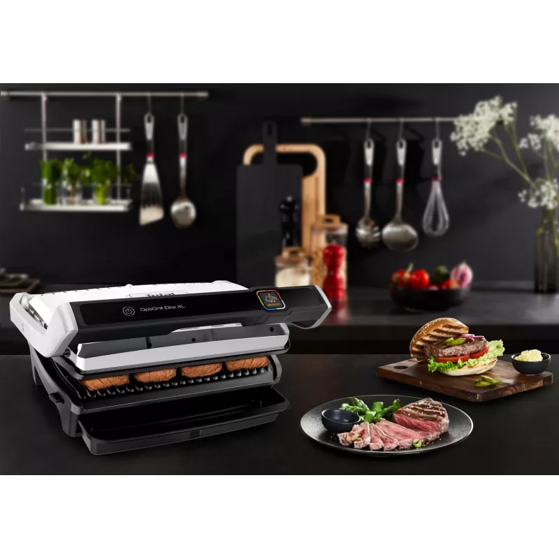 Kontaktgrils Tefal OptiGrill Elite XL GC760D Nerūsējošais tērauds 2200W