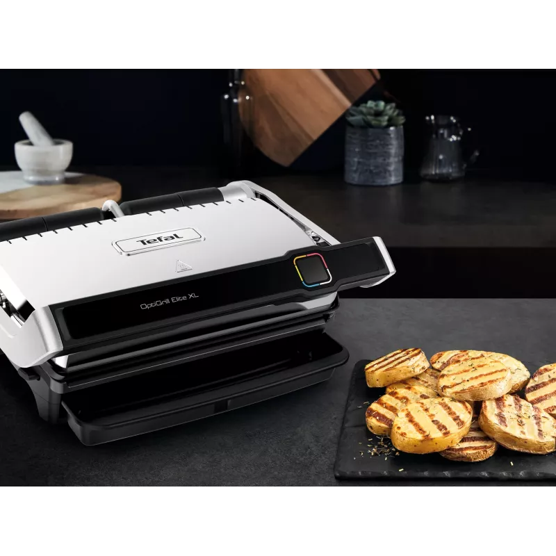 Kontaktgrils Tefal OptiGrill Elite XL GC760D Nerūsējošais tērauds 2200W