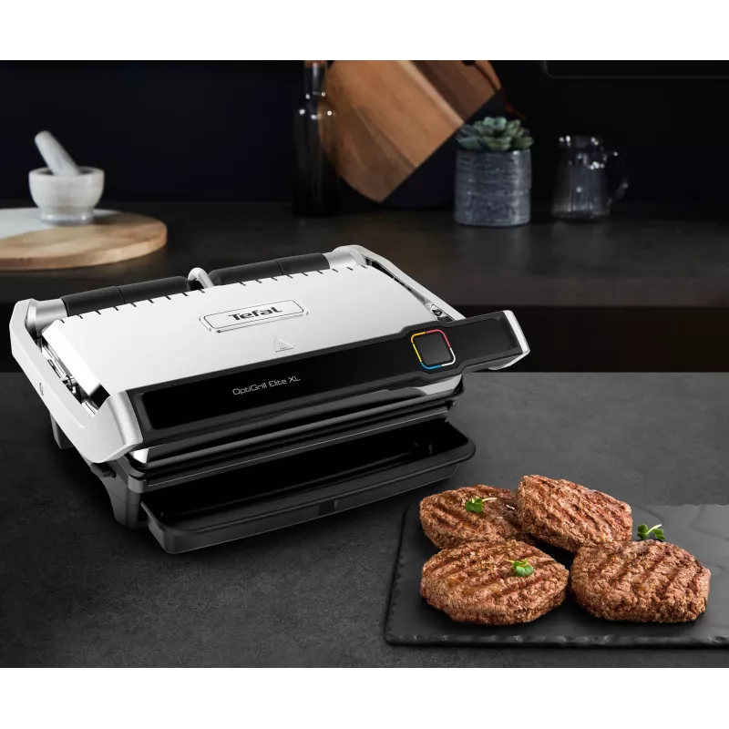 Kontaktgrils Tefal OptiGrill Elite XL GC760D Nerūsējošais tērauds 2200W