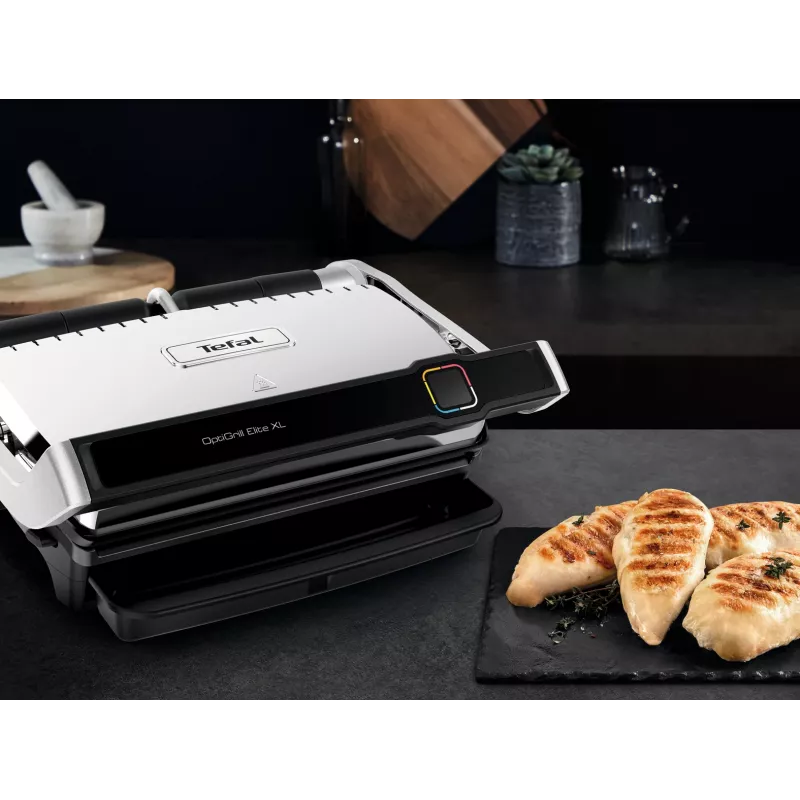 Kontaktgrils Tefal OptiGrill Elite XL GC760D Nerūsējošais tērauds 2200W