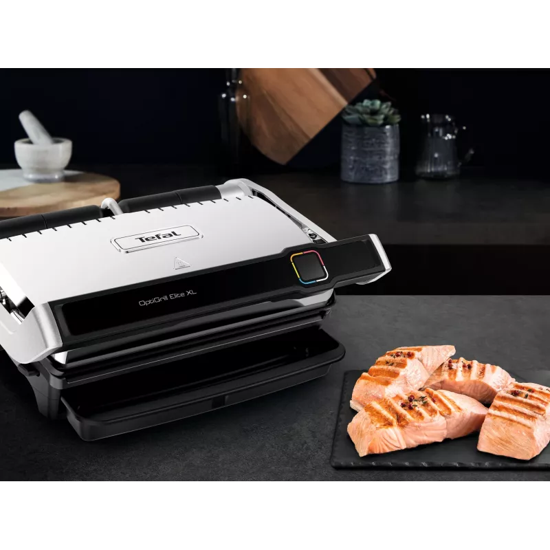 Kontaktgrils Tefal OptiGrill Elite XL GC760D Nerūsējošais tērauds 2200W