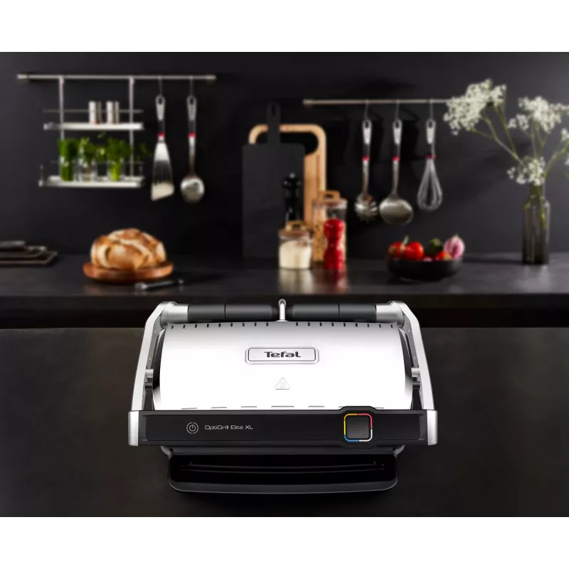 Kontaktgrils Tefal OptiGrill Elite XL GC760D Nerūsējošais tērauds 2200W
