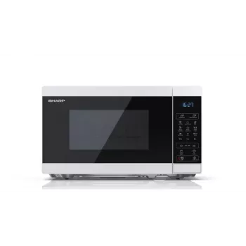 Sharp YC-MG02E-W mikroviļņu krāsns zila, balta, 20 L, 800 W