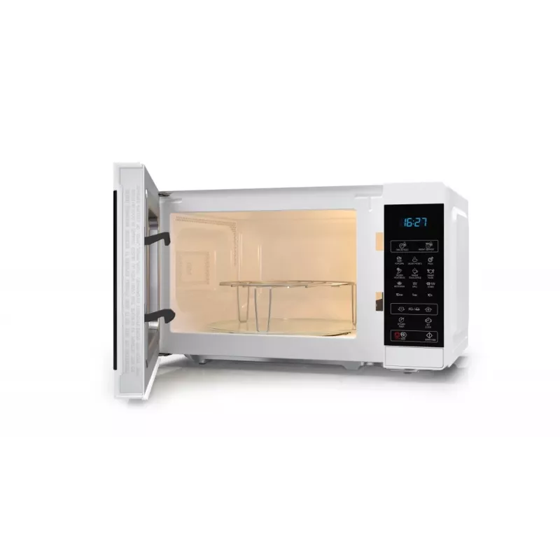 Sharp YC-MG02E-W mikroviļņu krāsns zila, balta, 20 L, 800 W