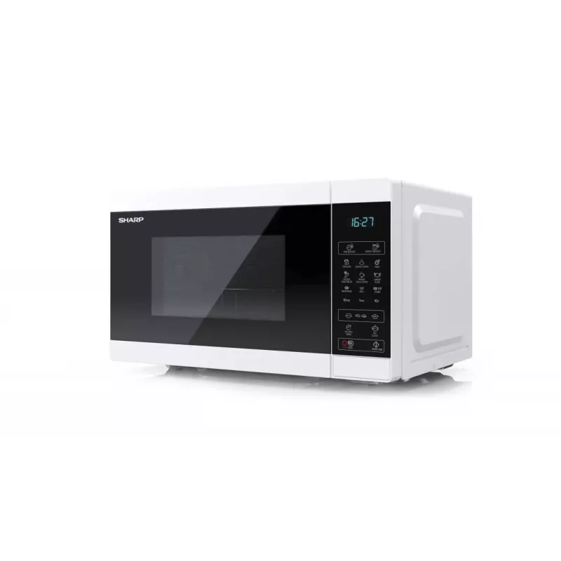 Sharp YC-MG02E-W mikroviļņu krāsns zila, balta, 20 L, 800 W