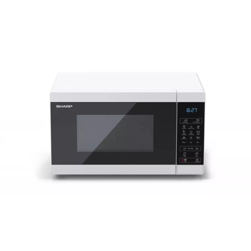 Sharp YC-MG02E-W mikroviļņu krāsns zila, balta, 20 L, 800 W