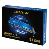 ADATA LEGEND 710 512GB NVMe M.2 SSD — PCIe 3.0 x4, 2400/1000 MB/s, 3D NAND, AES-256, TBW 130