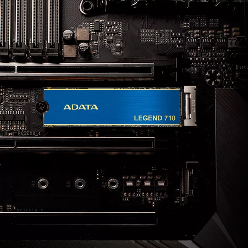 ADATA LEGEND 710 512GB NVMe M.2 SSD — PCIe 3.0 x4, 2400/1000 MB/s, 3D NAND, AES-256, TBW 130