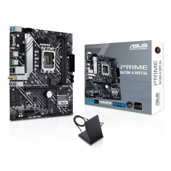 Mātesplate ASUS PRIME H610M-A WIFI D4 — Intel H610, LGA1700, micro ATX, DDR4, 2x DIMM, Wi‑Fi 5, Bluetooth 5.0, 2x M.2, HDMI 2.1, DP 1.4