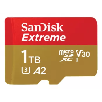 WESTERN DIGITAL Extreme Micro SDXC 1TB + SD Adapter 190MB/s 130MB/s A2 C10 V30 UHS-I U3