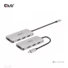 CLUB3D CSV-1547 4-portu USB-A centrmezgls USB-C – 10 Gbps ātrs datu pārsūtīšana