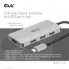 CLUB3D CSV-1547 4-portu USB-A centrmezgls USB-C – 10 Gbps ātrs datu pārsūtīšana