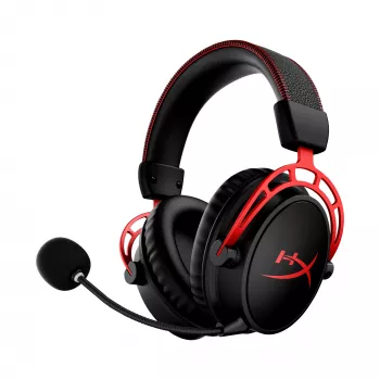 HyperX Cloud Alpha Wireless - Bezvadu spēļu austiņas (Melna-Sarkana)
