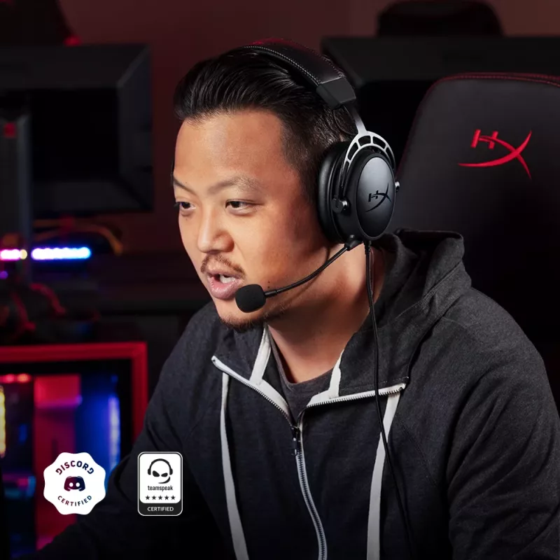 HyperX Cloud Alpha Wireless - Bezvadu spēļu austiņas (Melna-Sarkana)
