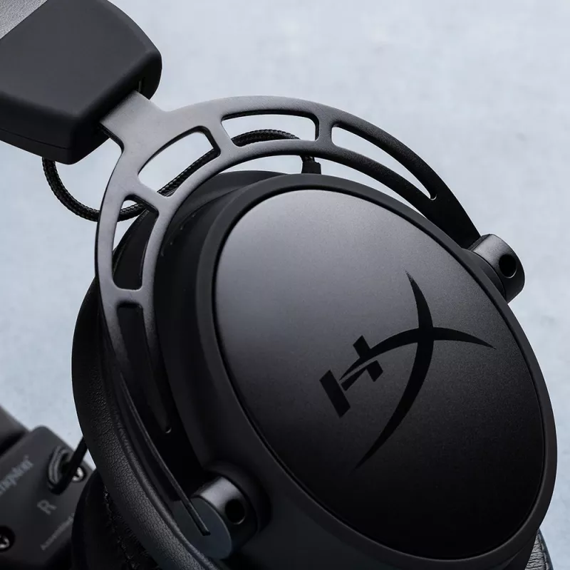 HyperX Cloud Alpha Wireless - Bezvadu spēļu austiņas (Melna-Sarkana)