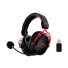 HyperX Cloud Alpha Wireless - Bezvadu spēļu austiņas (Melna-Sarkana)
