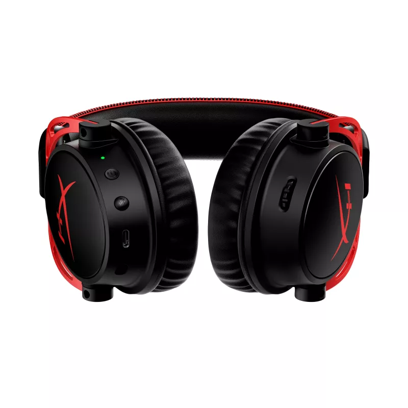 HyperX Cloud Alpha Wireless - Bezvadu spēļu austiņas (Melna-Sarkana)