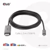 CLUB3D USB Gen2 Type-C uz HDMI 4K120Hz 8K60Hz HDR10 ar DSC1.2 aktīvs kabelis M/M 3m / 9.84ft