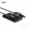 CLUB3D USB Gen1 Type-C/-A uz Diviem HDMI (4K/30Hz) / VGA (1080/60Hz) adapteris