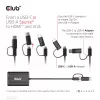 CLUB3D USB Gen1 Type-C/-A uz Diviem HDMI (4K/30Hz) / VGA (1080/60Hz) adapteris