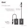 CLUB3D USB Gen1 Type-C/-A uz Diviem HDMI (4K/30Hz) / VGA (1080/60Hz) adapteris