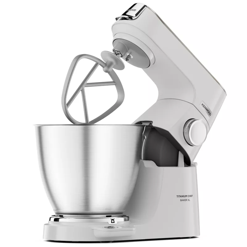 Kenwood Titanium Chef Baker XL virtuves kombains 1200 W 7 L balts ar iebūvētiem svariem