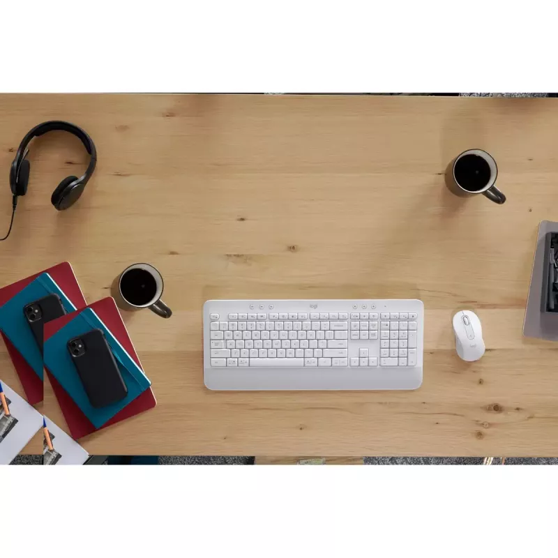 LOGITECH Signature MK650 Combo For Business - Balts - Tastatūra un pele QWERTY Dansk/Norsk/Svenska/Suomalainen