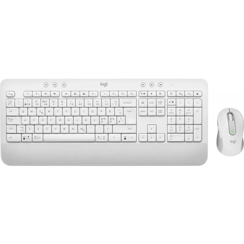 LOGITECH Signature MK650 Combo For Business - Balts - Tastatūra un pele QWERTY Dansk/Norsk/Svenska/Suomalainen