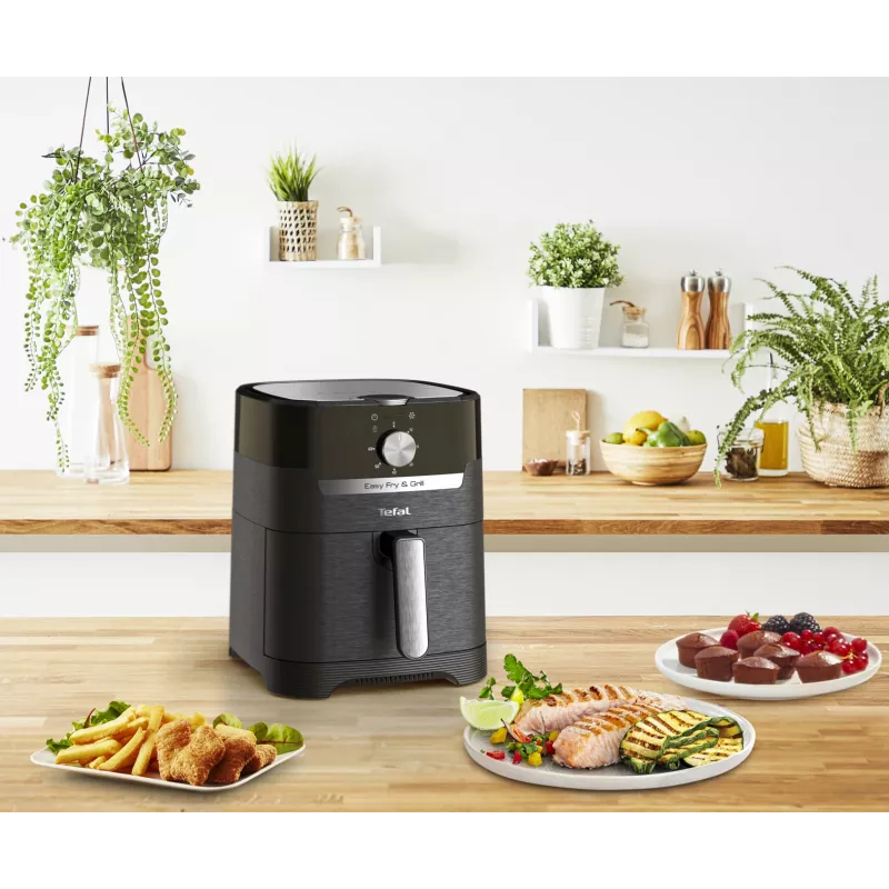 Tefal Easy Fry & Grill EY5018 Viena groza 4.2 L Brīvi stāvošs 1550 W Karstā gaisa fritieris Melns