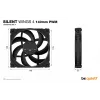 be quiet! SILENT WINGS 4 140mm PWM datora korpusa ventilators 14 cm Melns 1 gab.